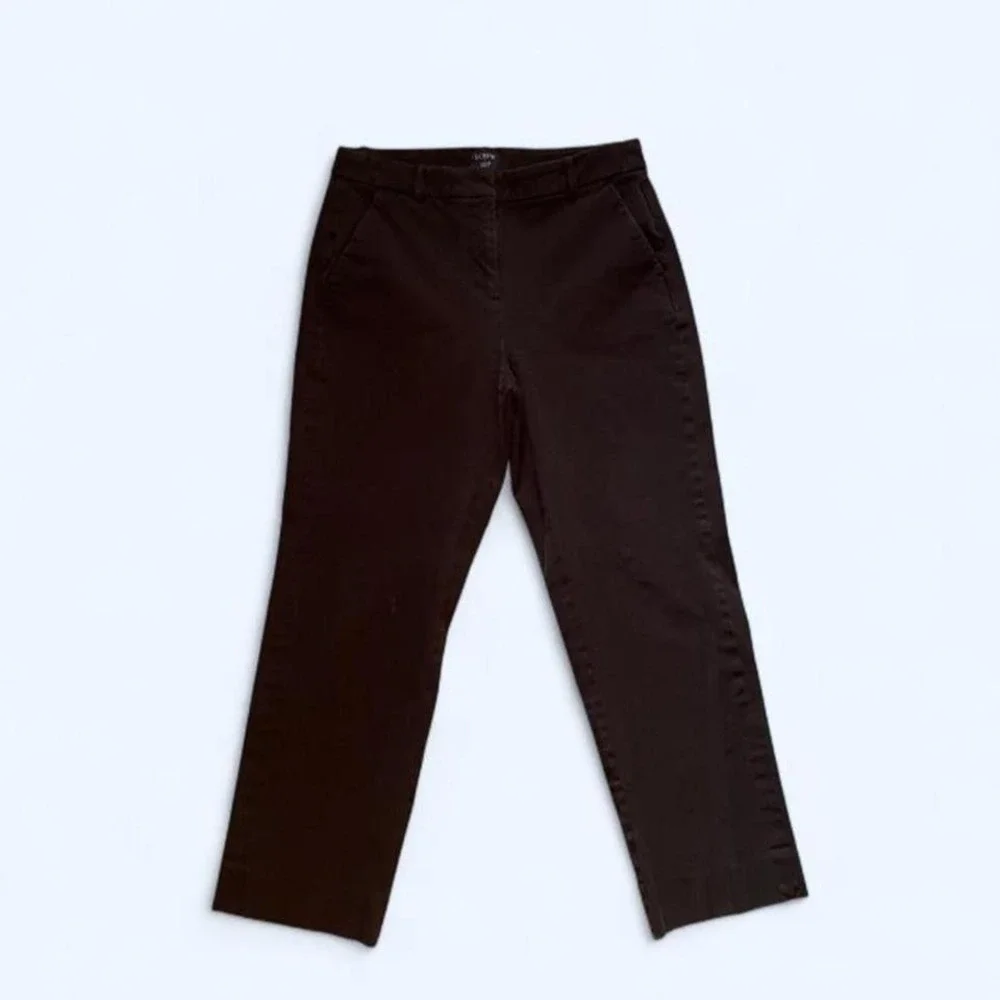 Black straight leg trousers size 8 by J‎ Crew